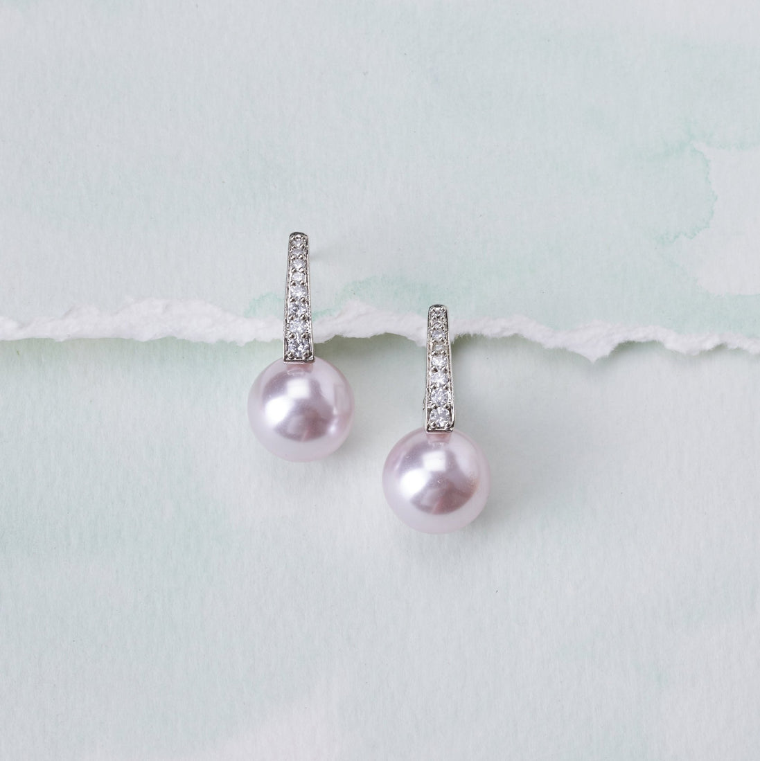 Opal Touch - Luminous Sparkle Earrings - Earrings