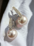 Opal Touch - Luminous Sparkle Gold Moti Earrings - Earrings