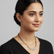Luminous Vow Rhodium Mangalsutra - Opal Touch
