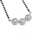 Luminous Vow Rhodium Mangalsutra - Opal Touch