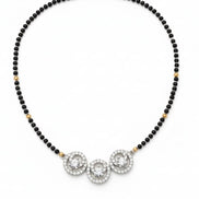 Luminous Vow Rhodium Mangalsutra - Opal Touch