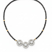 Luminous Vow Rhodium Mangalsutra - Opal Touch