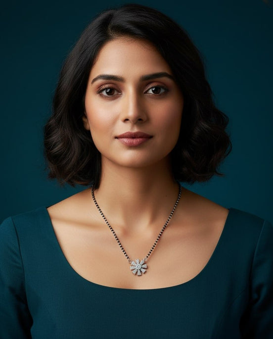 Lunar Glow Mangalsutra - Opal Touch