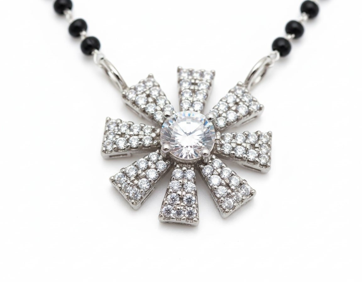 Lunar Glow Mangalsutra - Opal Touch