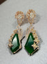 Earrings - Lush Leaf Lustre Earrings - Opal Touch