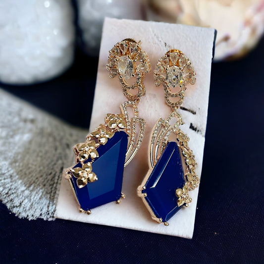 Earrings - Lush Leaf Lustre Earrings - Opal Touch