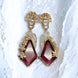 Earrings - Lush Leaf Lustre Earrings - Opal Touch
