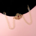 Matha Patti - Lush Loom Gold Plated Juda Pin - Opal Touch