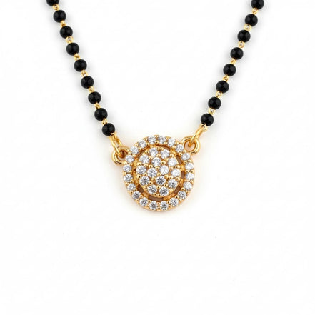 Luxuriant Golden Mangalsutra - Opal Touch
