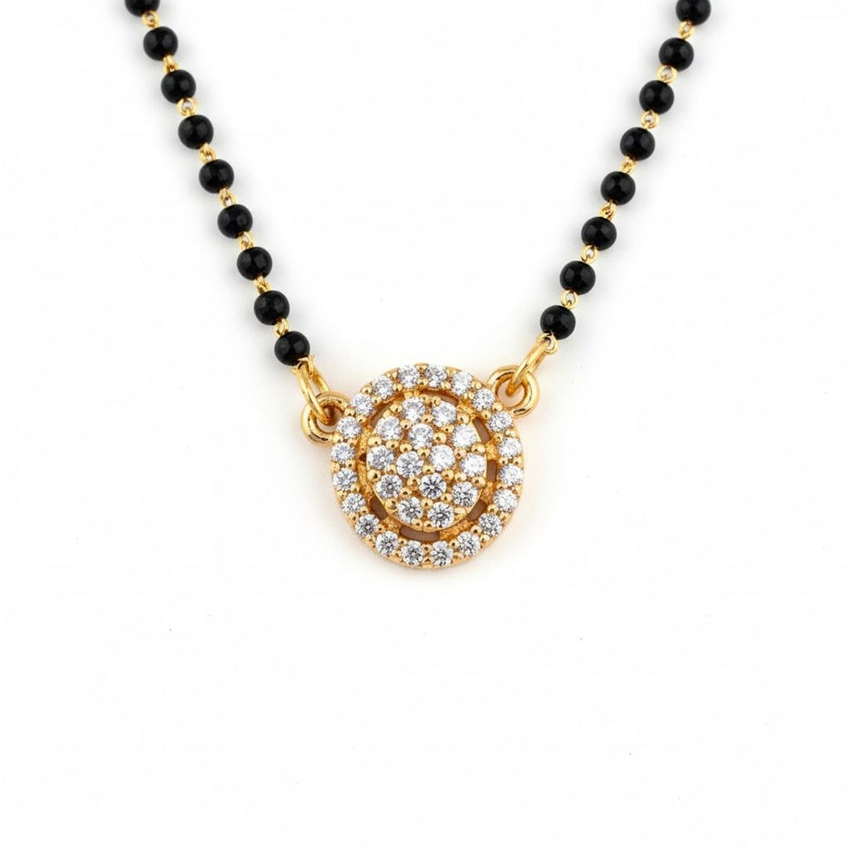 Luxuriant Golden Mangalsutra - Opal Touch