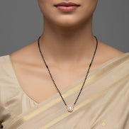 Luxuriant Golden Mangalsutra - Opal Touch