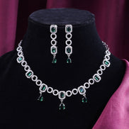 Luxury AD Jewelry Set with Earrings - Opal Touch