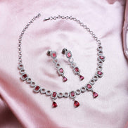 Luxury AD Jewelry Set with Earrings - Opal Touch