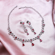 Luxury AD Jewelry Set with Earrings - Opal Touch