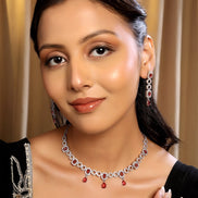 Luxury AD Jewelry Set with Earrings - Opal Touch