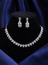 Luxury Crystal Wedding Necklace and Earrings Set - Opal Touch