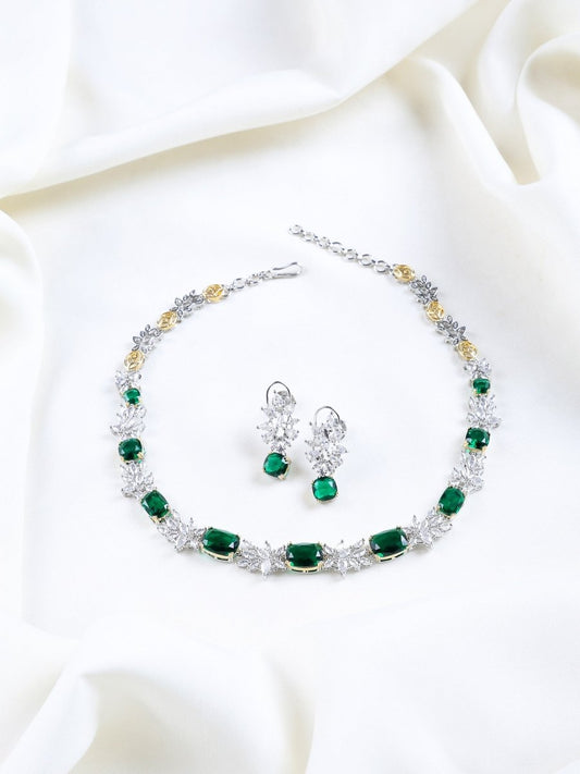 Luxury Cubic Zirconia Statement Jewellery Set - Opal Touch