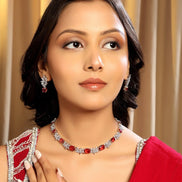 Luxury Cubic Zirconia Statement Jewellery Set - Opal Touch