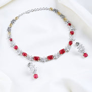 Luxury Cubic Zirconia Statement Jewellery Set - Opal Touch