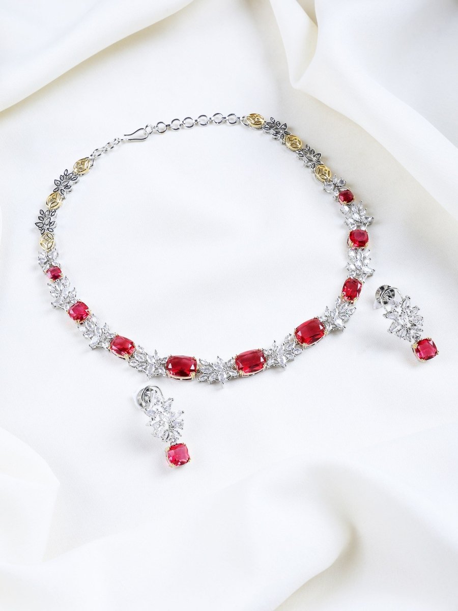 Luxury Cubic Zirconia Statement Jewellery Set - Opal Touch