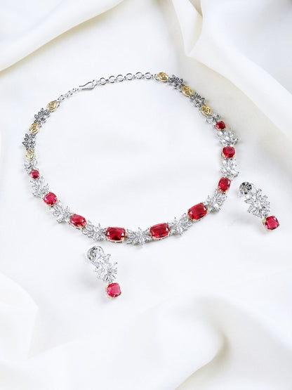 Luxury Cubic Zirconia Statement Jewellery Set - Opal Touch