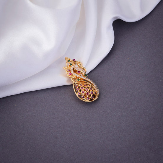 Saree Pin - Luxury Exquisite Modern Saree Pin - Opal Touch