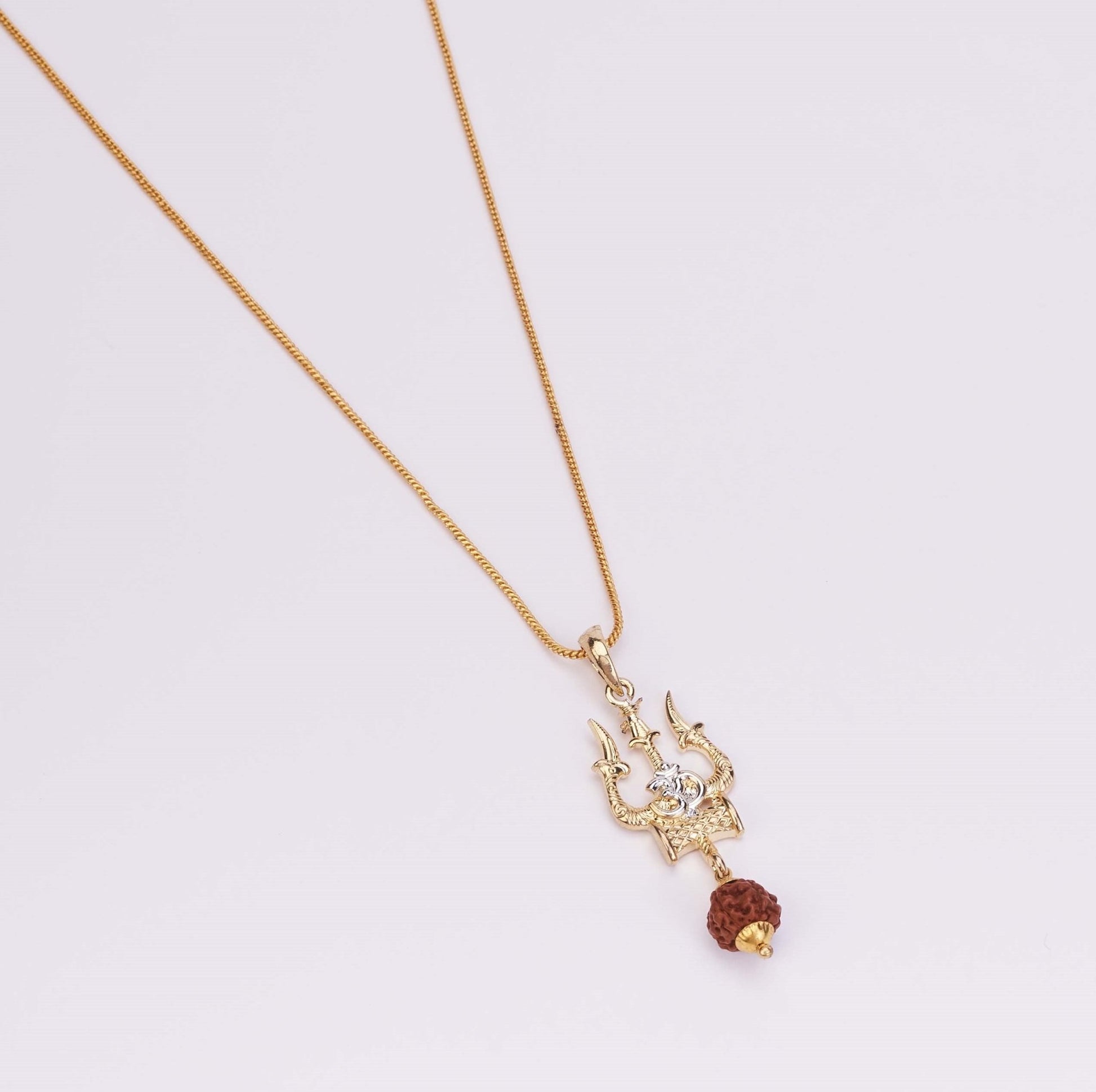 Locket Set - Mahadev Gold Plated Locket Set - Opal Touch