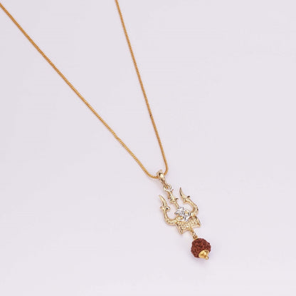 Locket Set - Mahadev Gold Plated Locket Set - Opal Touch