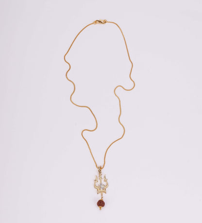 Locket Set - Mahadev Gold Plated Locket Set - Opal Touch