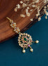 Tika - Majestic Emerald Bloom Maang Tika - Opal Touch