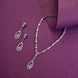 Necklace - Majesty Crystal Rhodium Necklace Set - Opal Touch