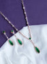 Necklace - Majesty Crystal Rose Gold Necklace Set - Opal Touch