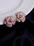 Studs - Majesty Floral Shining Studs in Rose Gold - Opal Touch