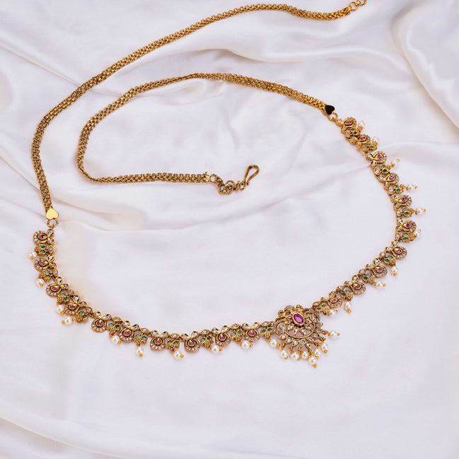 Hip Belt - Mangli Lotus Kamarbandh - Opal Touch