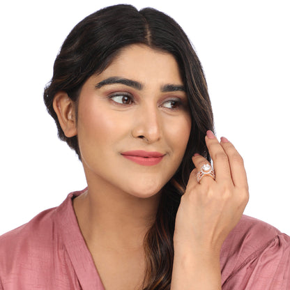 Opal Touch - Marquise Cluster Ring -