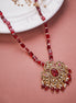Locket Set - Mayura Elegance Mehendi Plated Locket Set - Opal Touch