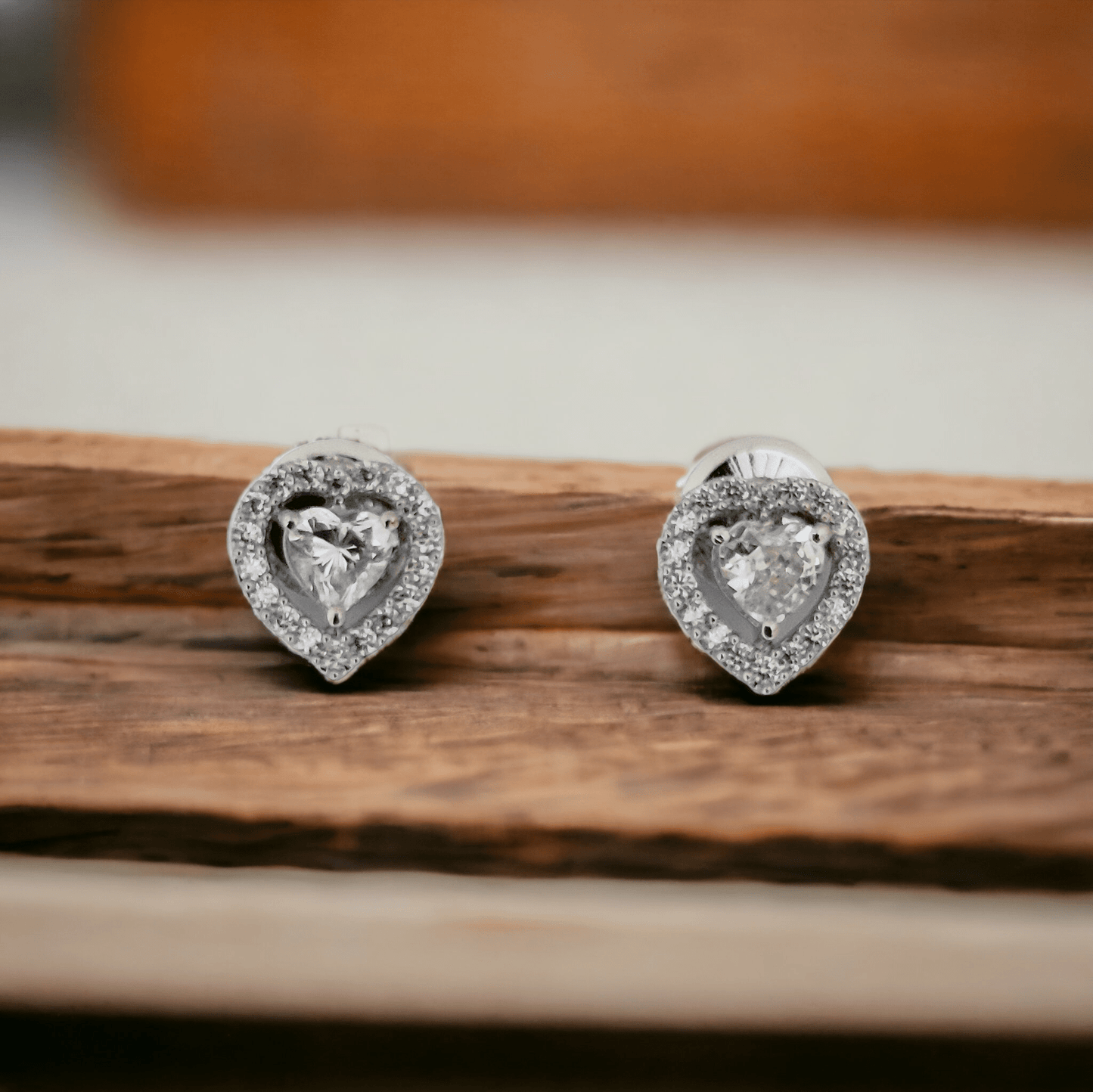 Opal Touch - Meadow Mist Studs in Rhodium Green-White - Studs