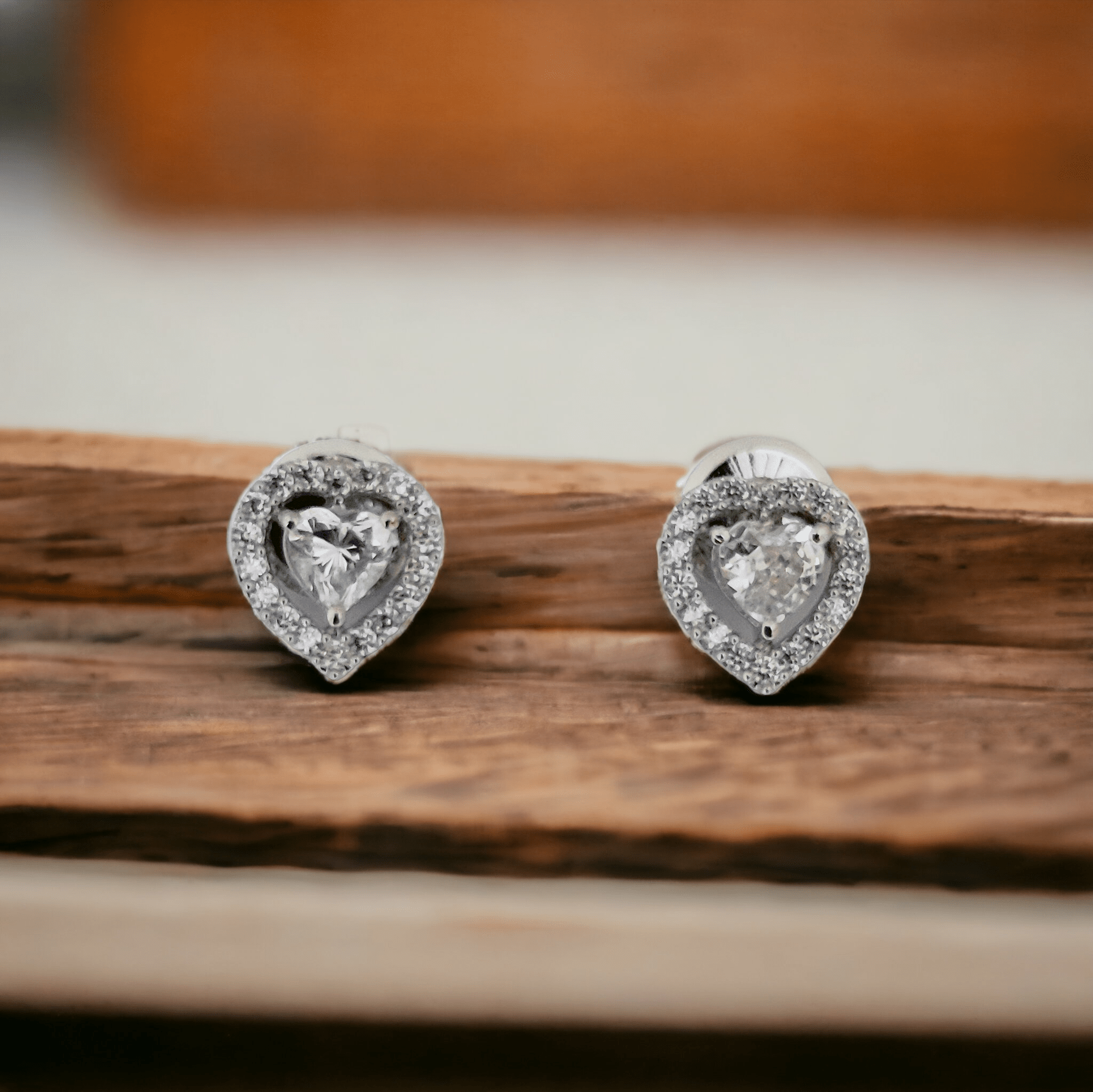 Opal Touch - Meadow Mist Studs in Rhodium Green-White - Studs