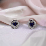 Opal Touch - Meadow Mist Studs in Rhodium Green-White - Studs