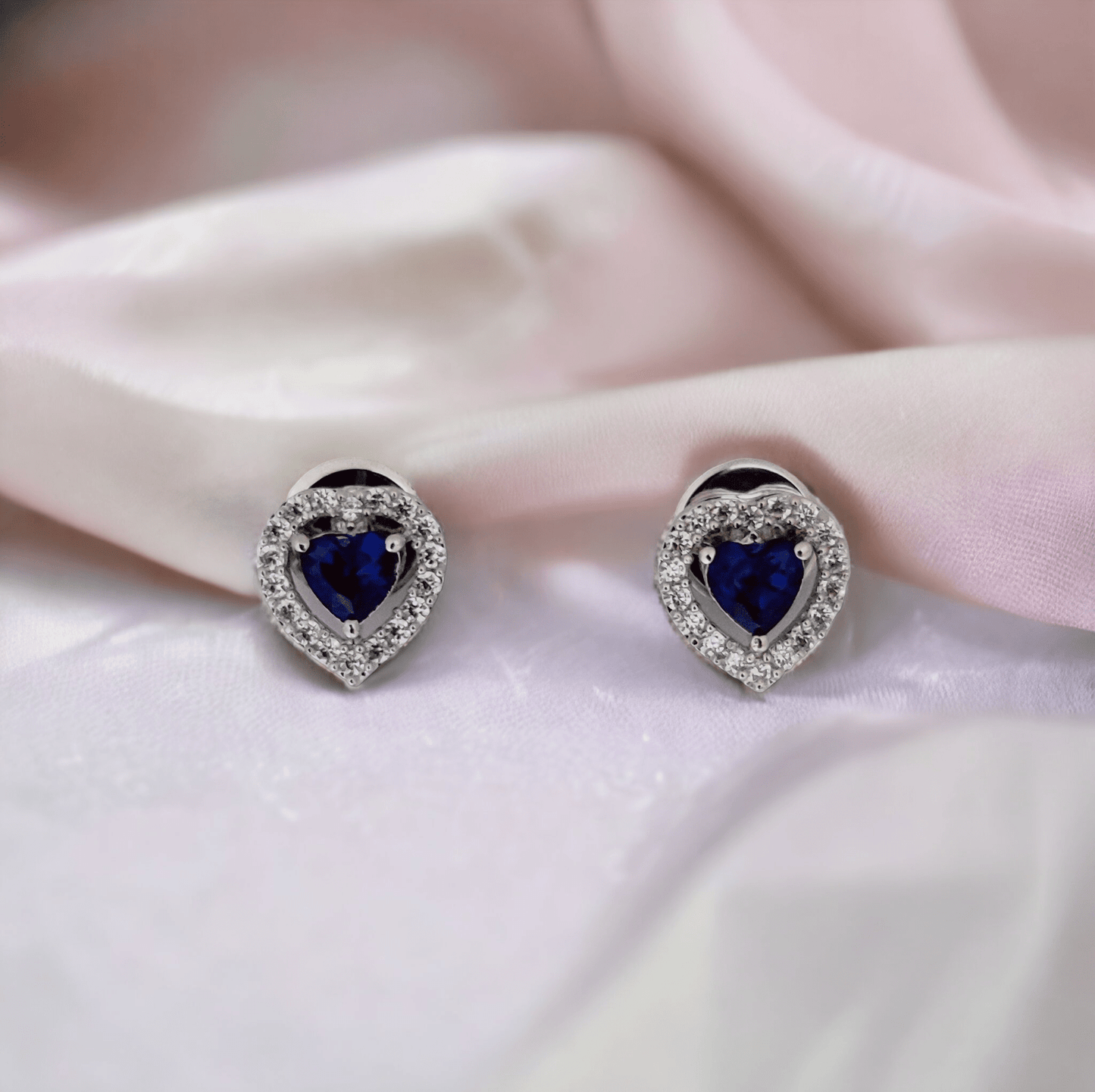 Opal Touch - Meadow Mist Studs in Rhodium Green-White - Studs