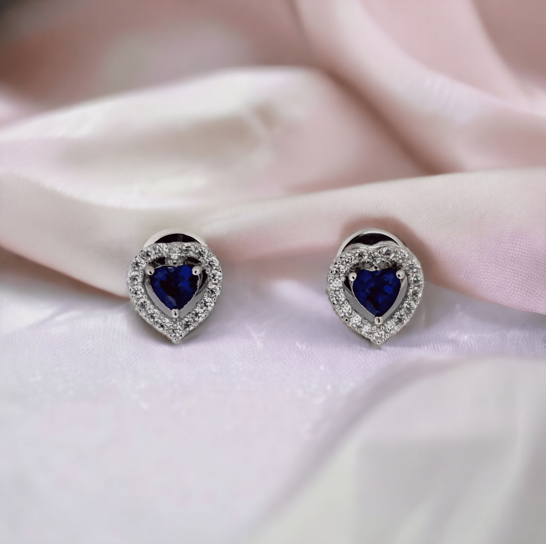 Opal Touch - Meadow Mist Studs in Rhodium Green-White - Studs