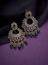 Mehendi Plated Chandelier Earrings with Stone Work - Opal Touch