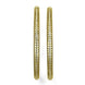 Mehendi Plated CZ Diamond Micro - Pave Slim Bangles (Pack of 2) - Opal Touch