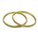 Mehendi Plated CZ Diamond Micro - Pave Slim Bangles (Pack of 2) - Opal Touch