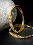 Mehendi Plated CZ Diamond Studded Bangles (Pack of 2) - Opal Touch