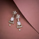 Mehendi Plated Dangle Earrings with Crystal Work - Opal Touch