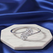 Mesmerizing White Rhodium Bracelet - Opal Touch