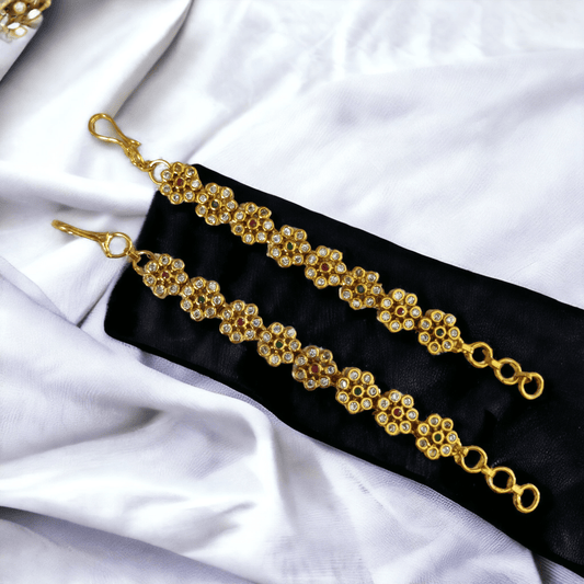 Opal Touch - Midnight Luminary Matil - Red-Green-White Matte Plated Black - Ear Chain