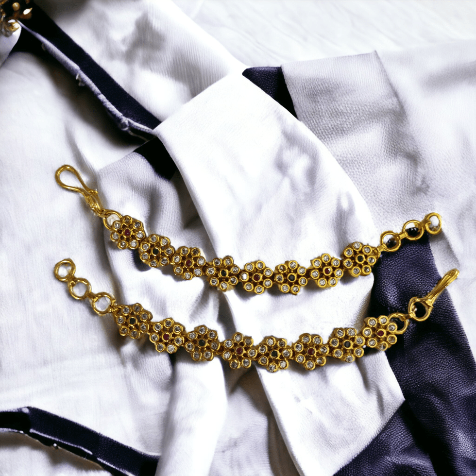 Opal Touch - Midnight Luminary Matil - Red-Green-White Matte Plated Black - Ear Chain