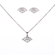 Opal Touch - Minimalist White Locket Set with Rhodium Finish - Locket Set
